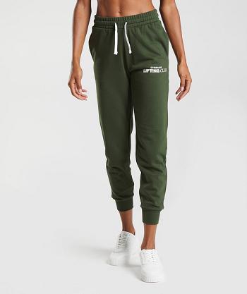 Dámské Kalhoty Jogger Gymshark Social Club Olivy Zelené | CZ 4134DFM